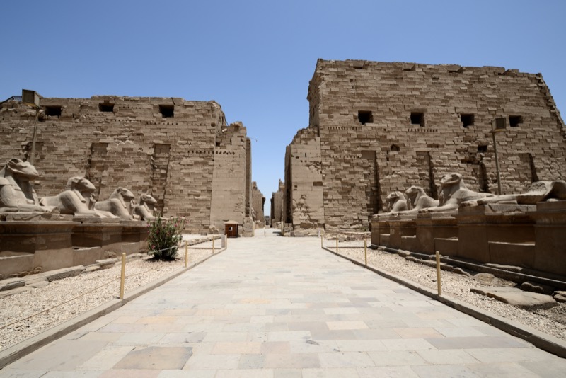 Great columns of the Hypostyle Hall at Karnak temple complex, Luxor